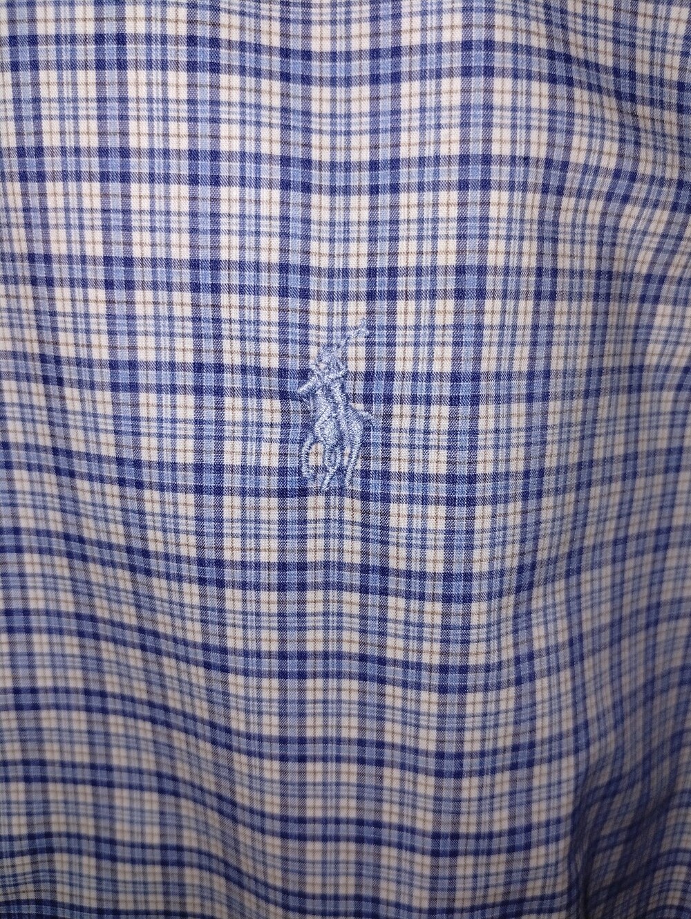Small P - Ralph Lauren Blue Plaid Button-Down Shirt